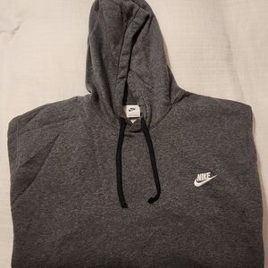 Nike Gray Classic Sweater with Iconic Swoosh